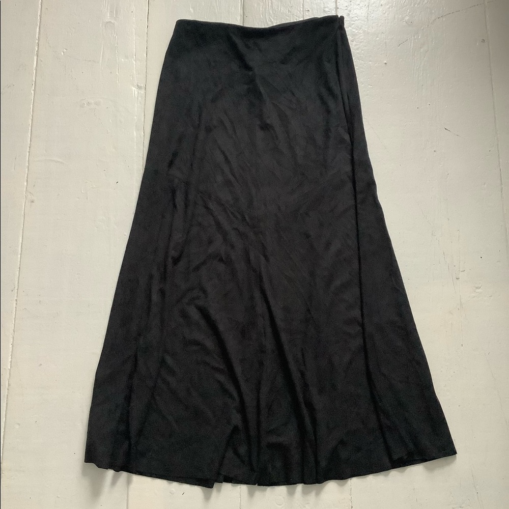J Jill faux suede skirt maxi